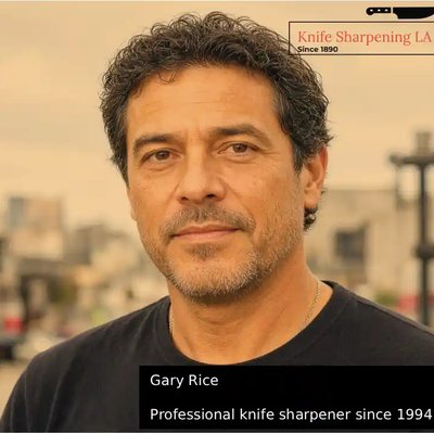 Gary Rice, owner of Knife Sharpening LA